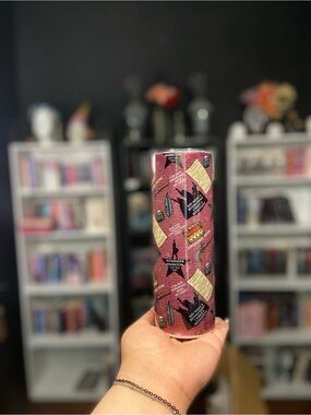 Hamilton Burgundy Patterned Tumbler